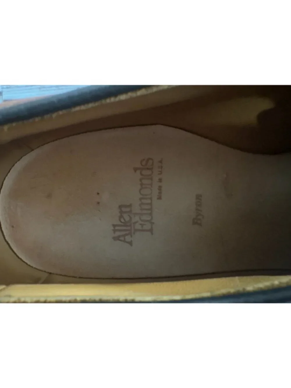 Allen Edmonds Byron Leather Cap Toe Oxford Dress Shoes Size 9.5 D Brown Chili